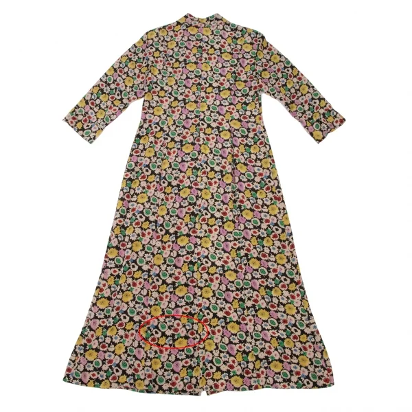 YOSHIE INABA L'EQUIPE Silk Multi Flower Shirt Dress K-139337_010