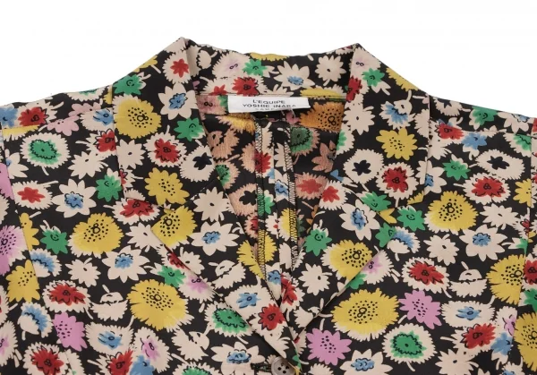 YOSHIE INABA L'EQUIPE Silk Multi Flower Shirt Dress K-139337_005