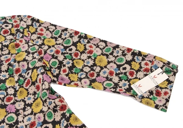 YOSHIE INABA L'EQUIPE Silk Multi Flower Shirt Dress K-139337_006