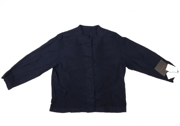 YOSHIE INABA Floral Embroidery Long Sleeve Shirt K-139350_002