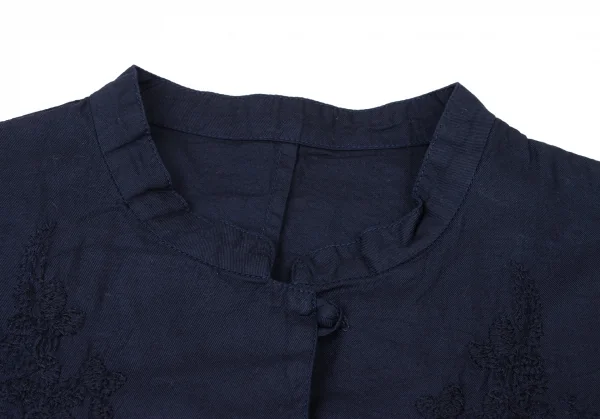 YOSHIE INABA Floral Embroidery Long Sleeve Shirt K-139350_006