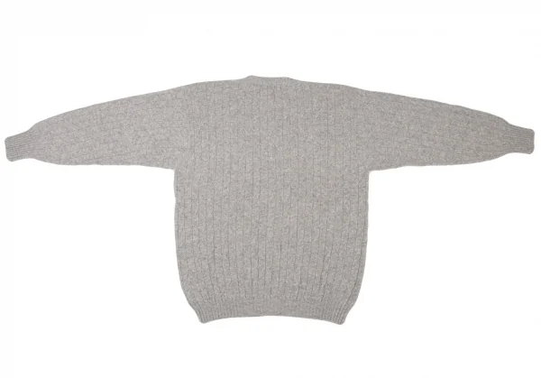 YOSHIE INABA Wool Cable Knit Cardigan K-139355_010