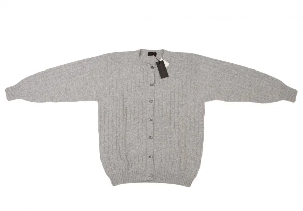YOSHIE INABA Wool Cable Knit Cardigan K-139355_002
