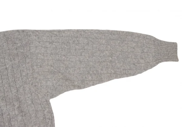 YOSHIE INABA Wool Cable Knit Cardigan K-139355_006