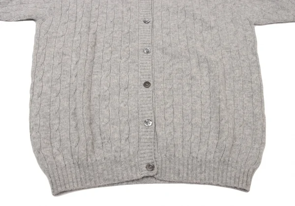 YOSHIE INABA Wool Cable Knit Cardigan K-139355_008