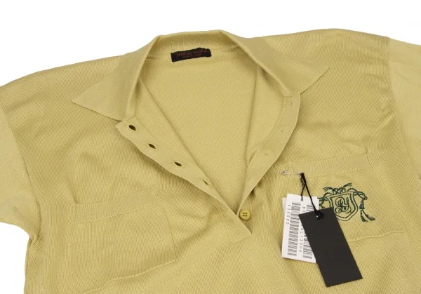 YOSHIE INABA Emblem Embroidery Knit Polo Shirt K-139358_005
