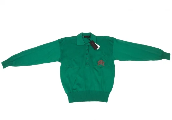 YOSHIE INABA Emblem Embroidery Knit Polo Shirt K-139359_002