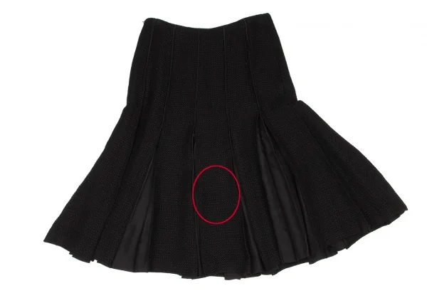 K.T KIYOKO TAKASE Switching Design Wool Pleated Skirt K-139362_011