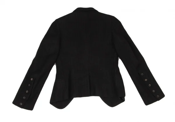 Y's red label Linen Blend Bicolor Lapel Jacket K-139363_012