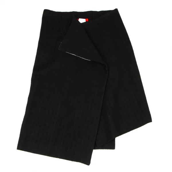 Y's red label Linen Blend Bicolor Folded Skirt K-139364_002