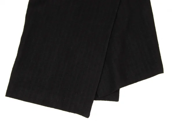 Y's red label Linen Blend Bicolor Folded Skirt K-139364_005