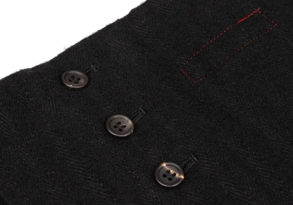 Y's red label Linen Blend Bicolor Design Jacket & Skirt K-139365_017