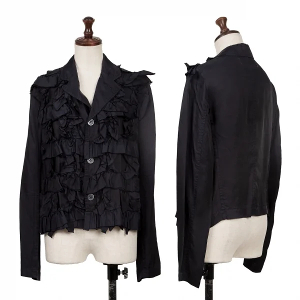 COMME des GARCONS GIRL Cupra Frill Design Jacket Navy M K-139366_001