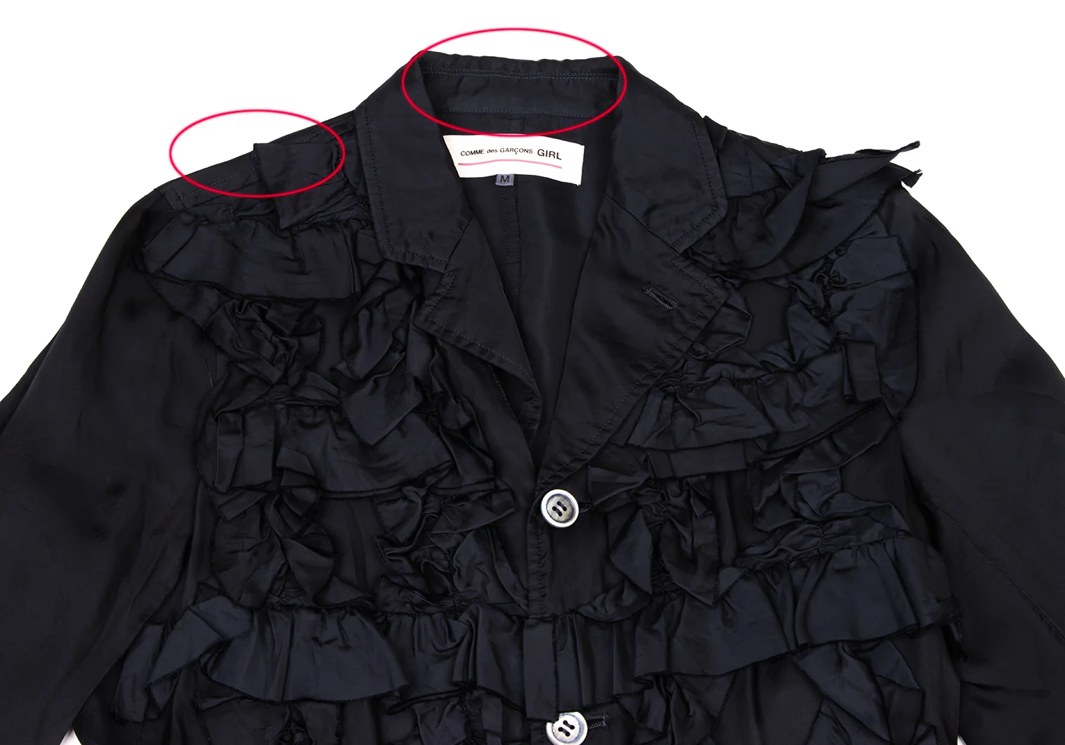 コムデギャルソンガール　チュールフリルジャケット コムデギャルソンガールCOMME des GARCONSGIRL キュプラフリル