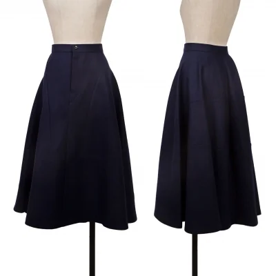 tricot COMME des GARCONS Switching Wool Flare Skirt
