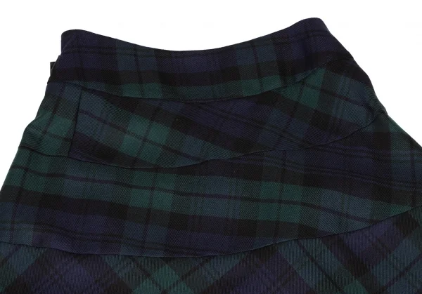 tricot COMME des GARCONS Tartan Check Switching Belted Skirt K-139370_014