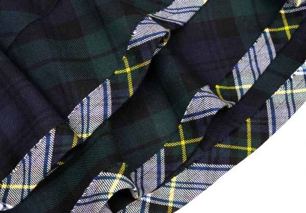 tricot COMME des GARCONS Tartan Check Switching Belted Skirt K-139370_007