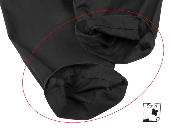 コムデギャルソンCOMME des GARCONS コットントロンプルイユポケットステッチサルエルパンツ 黒S K-139374_010