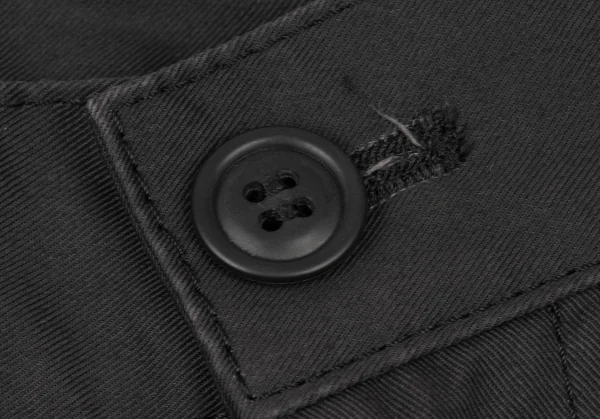 コムデギャルソンCOMME des GARCONS コットントロンプルイユポケットステッチサルエルパンツ 黒S K-139374_003