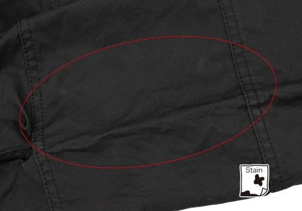 コムデギャルソンCOMME des GARCONS コットントロンプルイユポケットステッチサルエルパンツ 黒S K-139374_007