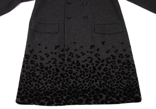 kolor Flocked Print Double Coat K-139378_009