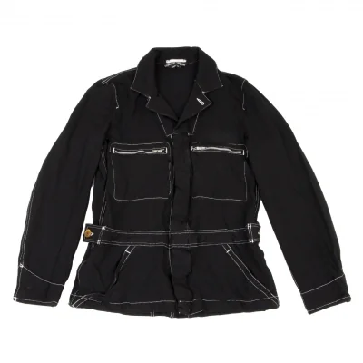 COMME des GARCONS HOMME PLUS Dyed Stitch Trucker Jacket