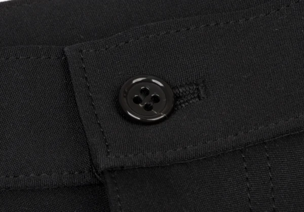BLACK COMME des GARCONS Poly Pleated Wrap Skirt Shorts K-139394_008