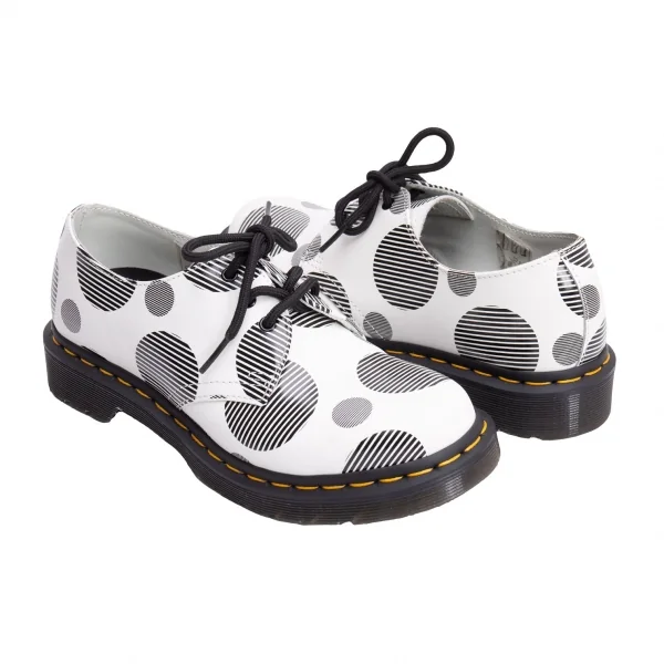 Dr.Martens Dot Printed Leather Shoes White,Black US 7 K-139399_001