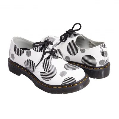 Dr.Martens Dot Printed Leather Shoes