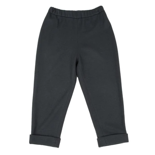 ISSEY MIYAKE Wool Cropped Pants Grey S K-139408_001