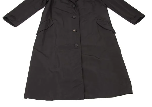 ISSEY MIYAKE Nylon Wool Long Coat K-139410_010