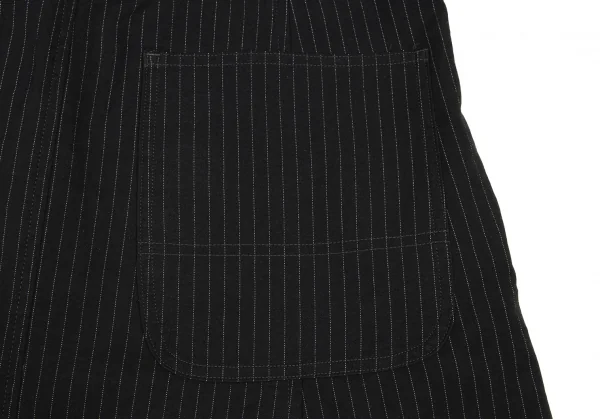 BLACK COMME des GARCONS Pinstripe Dropped Crotch Pants K-139416_011