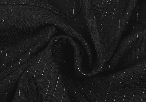 BLACK COMME des GARCONS Pinstripe Dropped Crotch Pants K-139416_012