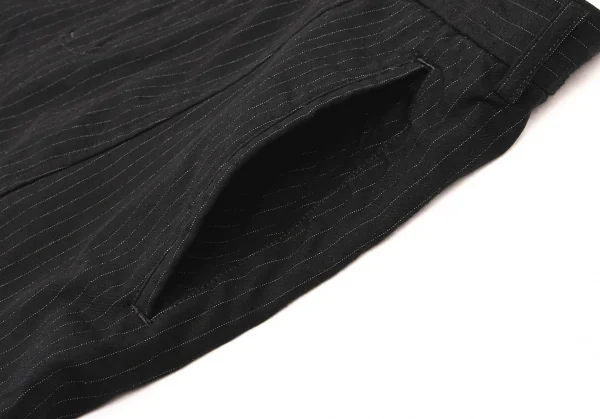BLACK COMME des GARCONS Pinstripe Dropped Crotch Pants K-139416_006
