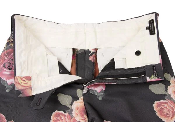 COMME des GARCONS HOMME PLUS Floral Jacquard Cropped Pants K-139421_005