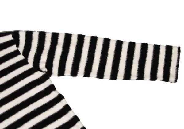 COMME des GARCONS HOMME PLUS Striped Pile T shirt K-139426_004