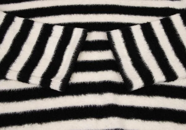 COMME des GARCONS HOMME PLUS Striped Pile T shirt K-139426_005