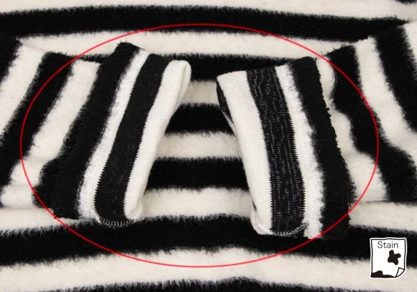 COMME des GARCONS HOMME PLUS Striped Pile T shirt K-139426_006