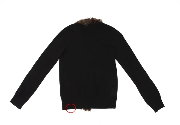 COMME des GARCONS HOMME PLUS Fur Design Zip Knit Cardigan K-139431_011
