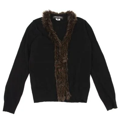COMME des GARCONS HOMME PLUS Fur Design Zip Knit Cardigan
