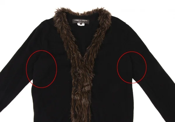 COMME des GARCONS HOMME PLUS Fur Design Zip Knit Cardigan K-139431_002