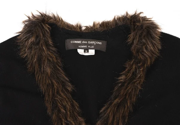 COMME des GARCONS HOMME PLUS Fur Design Zip Knit Cardigan K-139431_005