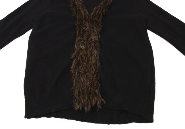 COMME des GARCONS HOMME PLUS Fur Design Zip Knit Cardigan K-139431_008