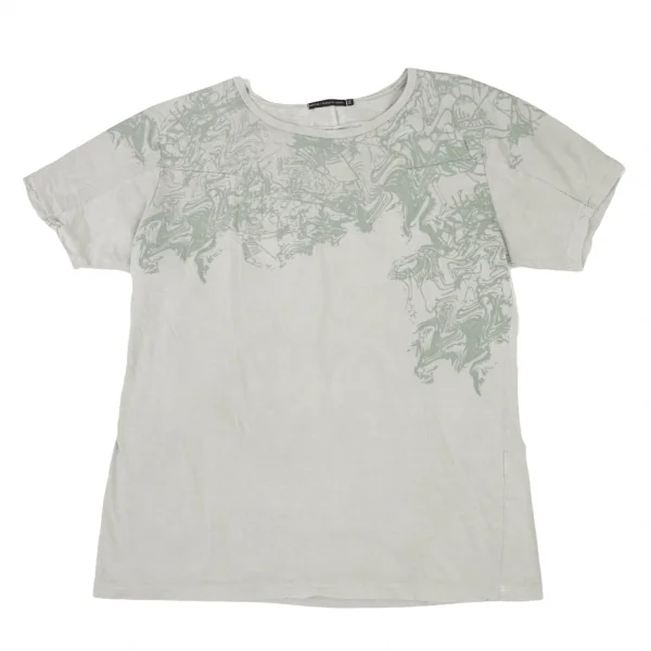 MARITHE + FRANCOIS GIRBAUD Dyed Flocky Printed T-shirt Grey M K-139448_001