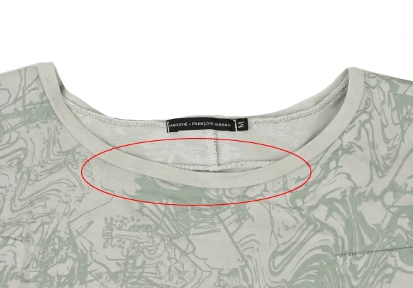 MARITHE + FRANCOIS GIRBAUD Dyed Flocky Printed T-shirt K-139448_003