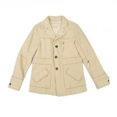MARITHE + FRANCOIS GIRBAUD Wool Nylon Cutting Jacket