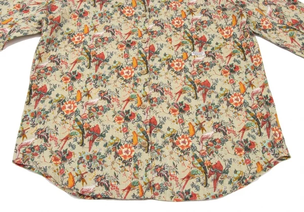 Mademoiselle NON NON Floral Printed Linen Long Sleeve Shirt K-139470_010