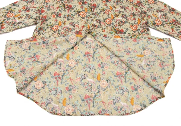 Mademoiselle NON NON Floral Printed Linen Long Sleeve Shirt K-139470_011