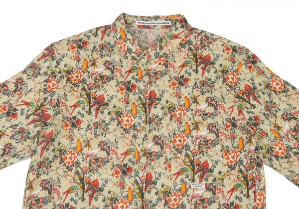 Mademoiselle NON NON Floral Printed Linen Long Sleeve Shirt K-139470_003