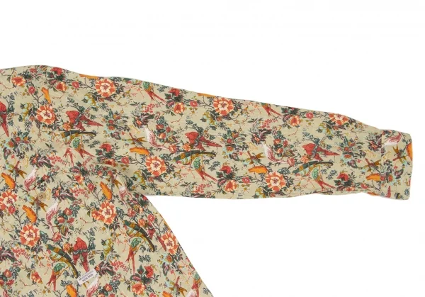 Mademoiselle NON NON Floral Printed Linen Long Sleeve Shirt K-139470_008